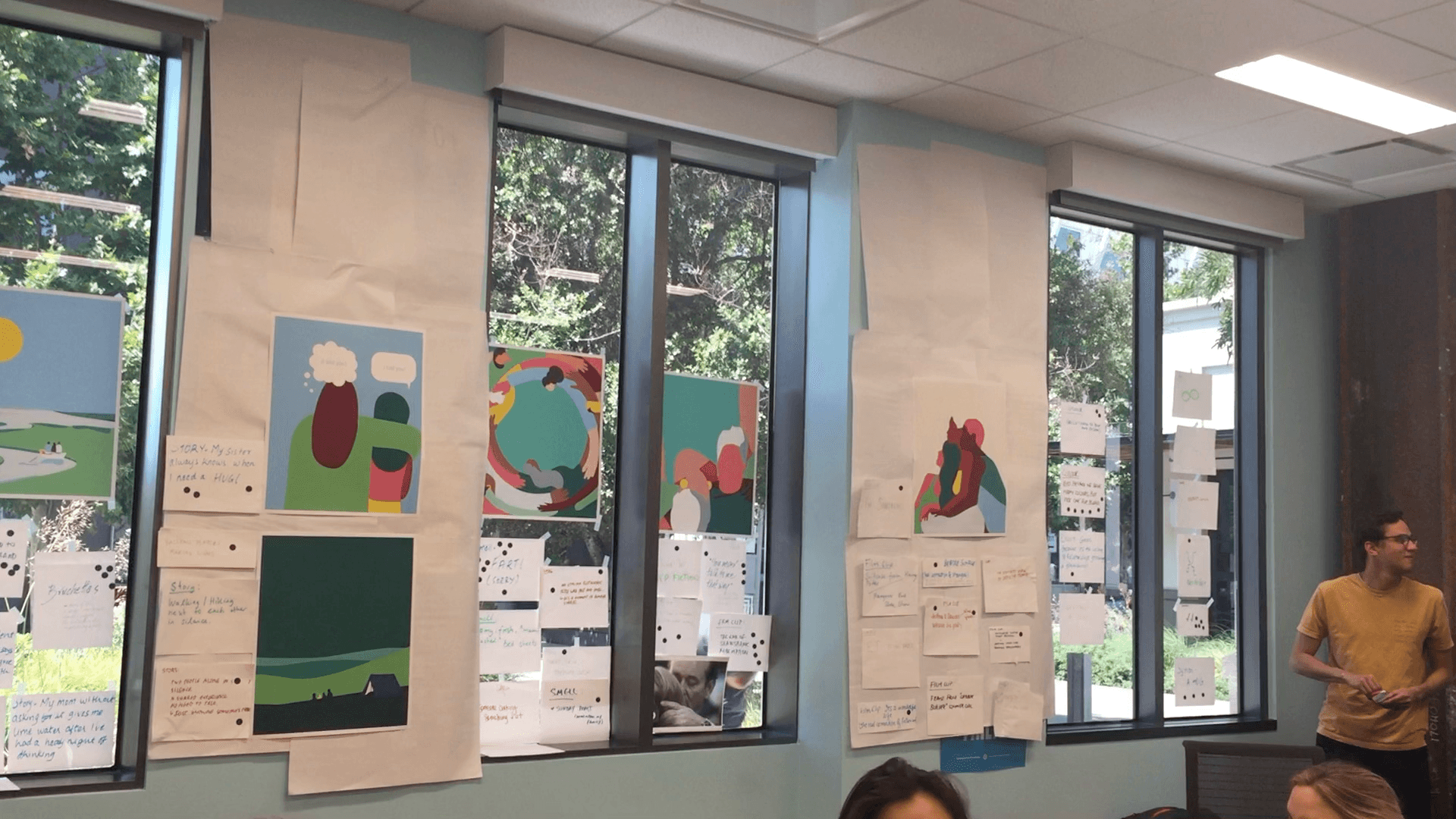 Illustrations and notes during a workshop
