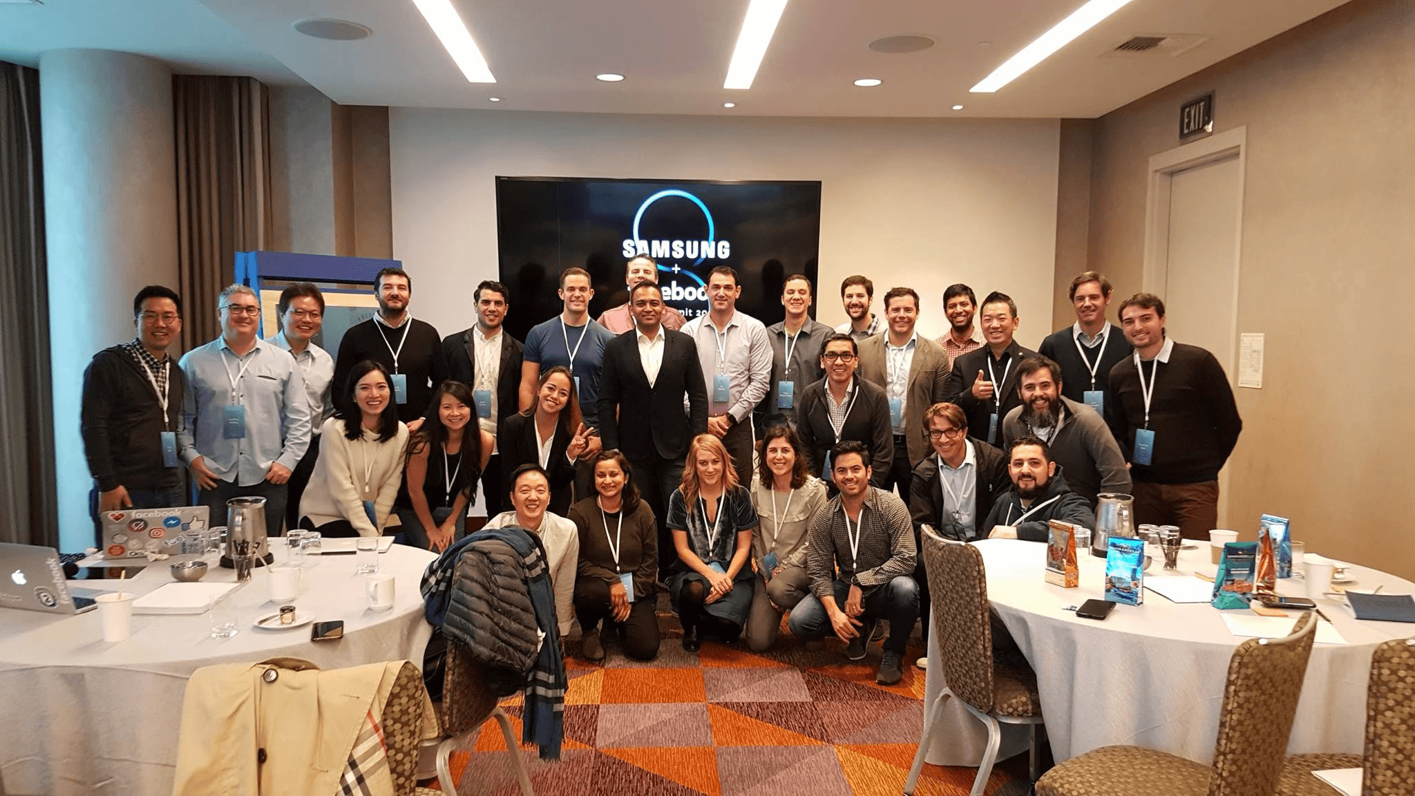 Samsung and Facebook group photo